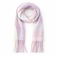 K&Co. Petal Series Chunky Scarf - LILAC CHECK