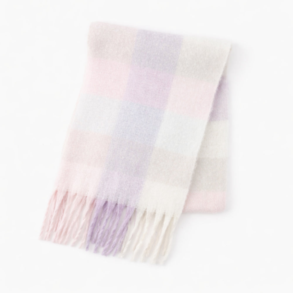 K&Co. Petal Series Chunky Scarf - LILAC CHECK