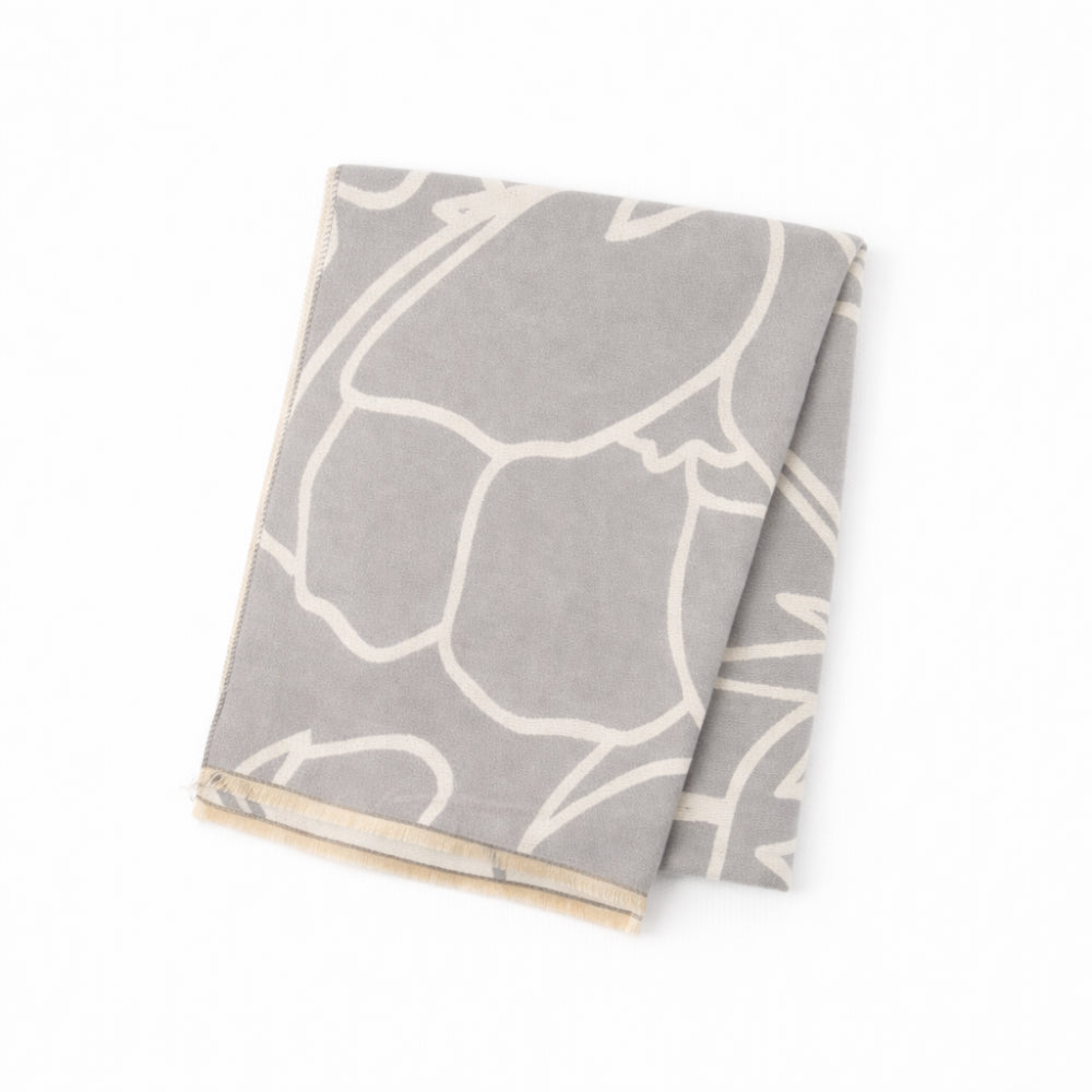 K&Co. Petal Series Jacquard Scarf - MONO FLORA