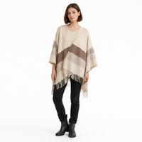 K&Co. Petal Series Poncho - LATTE
