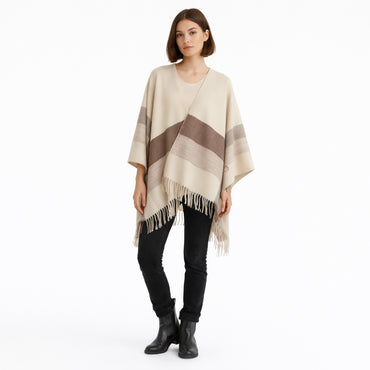 K&Co. Petal Series Poncho - LATTE