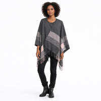 K&Co. Petal Series Poncho - CHARCOAL