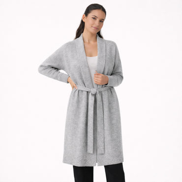 K&Co. Petal Series Knit Cardigan - GREY MERLE