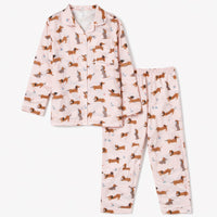 K&Co. Petal Series Flannelette Pyjama Set - HAPPY PUPS