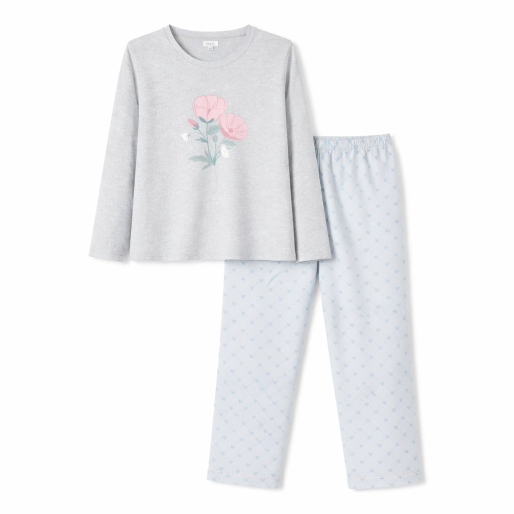 K&Co. Petal Series Jersey Pyjama Set - FLORAL LOVE