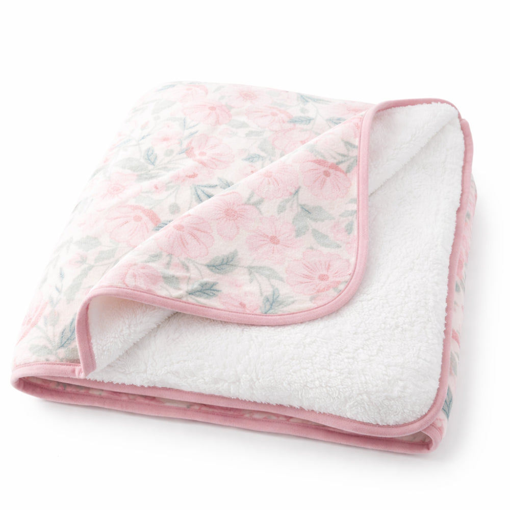 K&Co. Petal Series Printed Blanket - Petal Series PINK