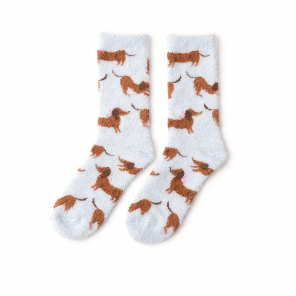 K&Co. Petal Series Bed Socks 2pk - HAPPY PUPS