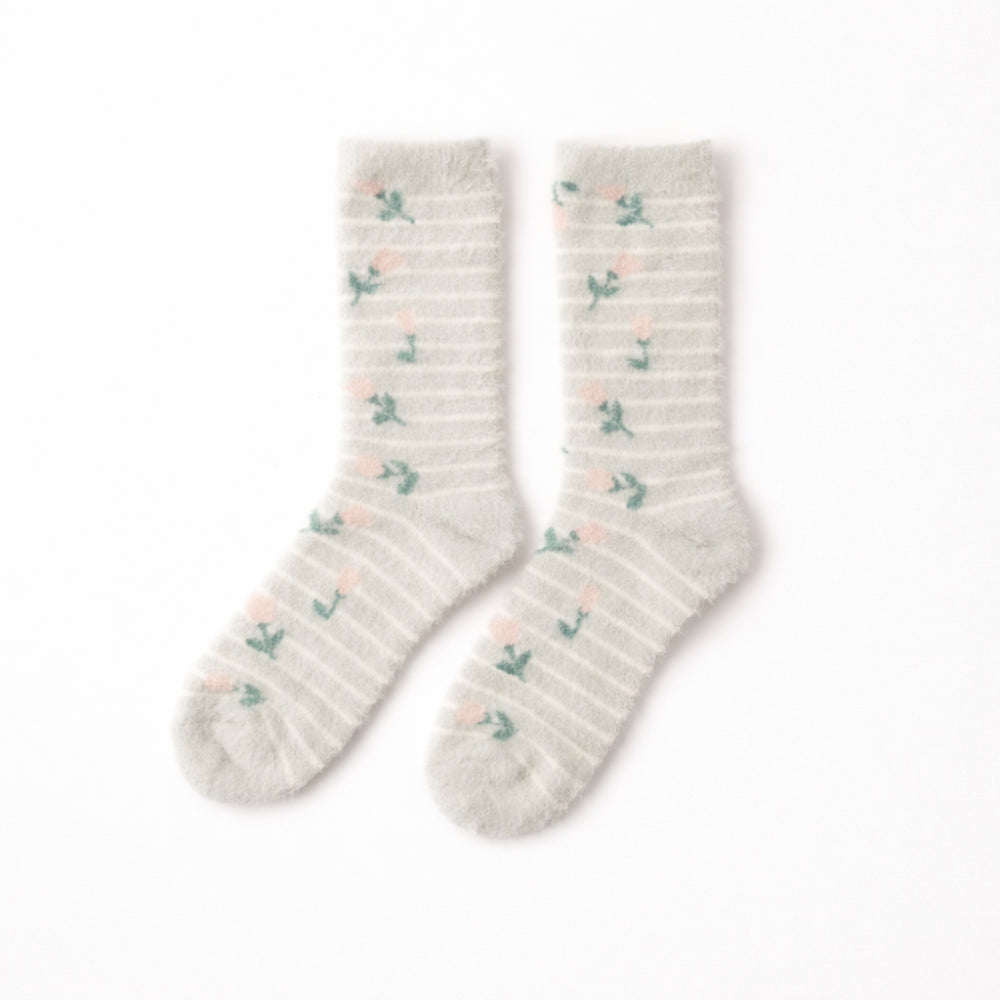 K&Co. Petal Series Bed Socks 2pk - LOVE TRAIL