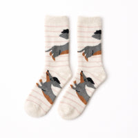 K&Co. Petal Series Bed Socks 2pk - JUMPING PUP