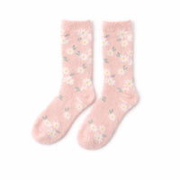 K&Co. Petal Series Bed Socks 2pk - PINK DAISY