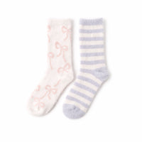 K&Co. Petal Series Bed Socks 2pk - PINK BOW