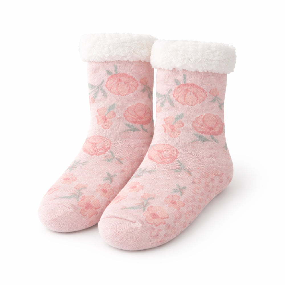 K&Co. Petal Series Slipper Socks - Petal Series PINK