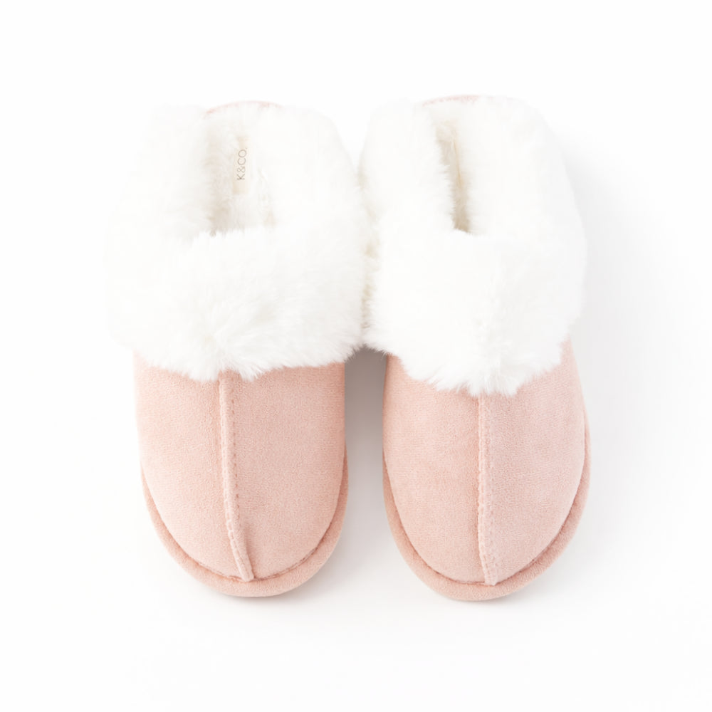 K&Co. Petal Series Closed Toe Slipper - DUSTY PINK