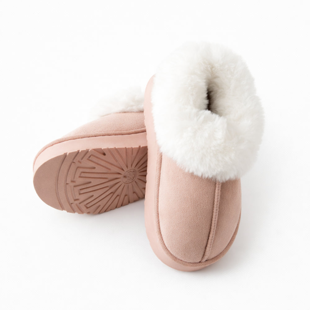 K&Co. Petal Series Ankle Slipper Boots - DUSTY PINK
