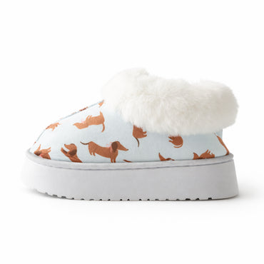 K&Co. Petal Series Ankle Slipper Boots - HAPPY PUPS BLUE