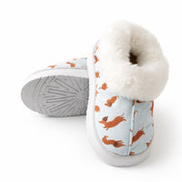 K&Co. Petal Series Ankle Slipper Boots - HAPPY PUPS BLUE