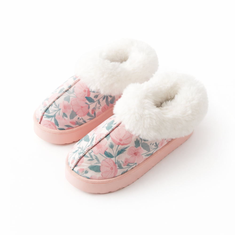 K&Co. Petal Series Ankle Slipper Boots - Petal Series PINK