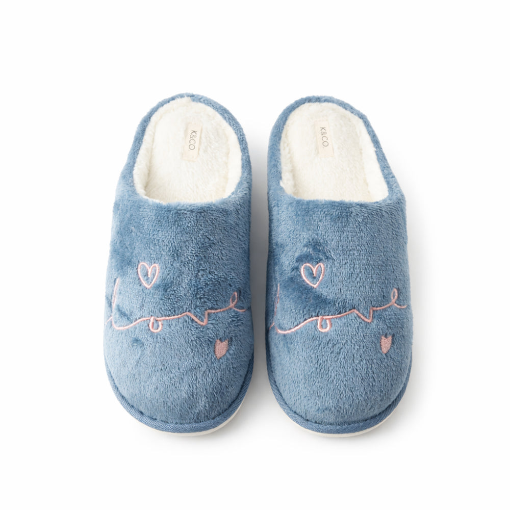 K&Co. Petal Series Novelty Slippers - LOVE