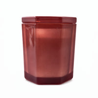 K&Co. Primrose Collection Glass Prism Candle - BLACK RASPBERRY
