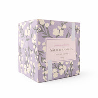 K&Co. Primrose Collection Glass Prism Candle - SALTED VANILLA
