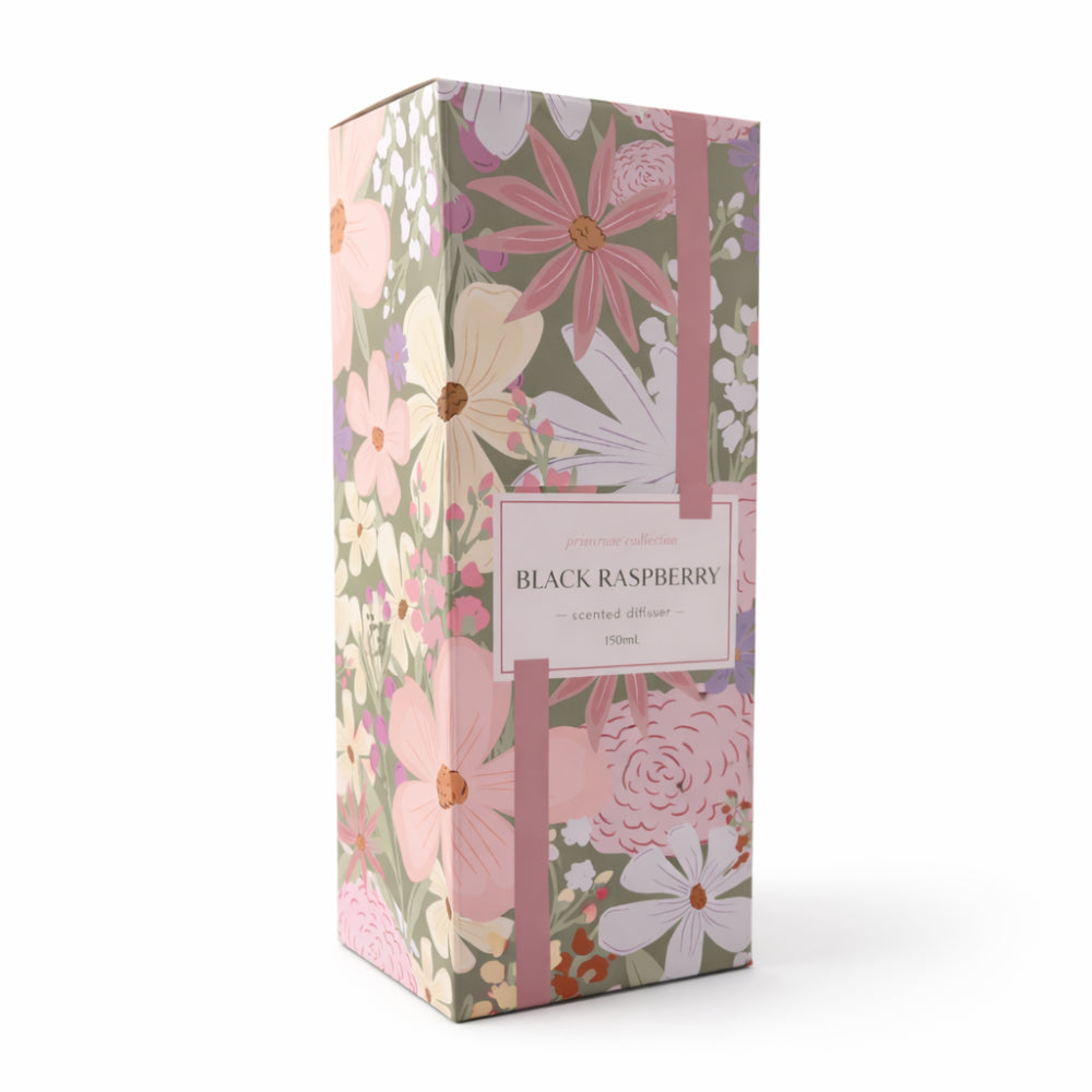 K&Co. Primrose Collection Glass Diffuser - BLACK RASPBERRY