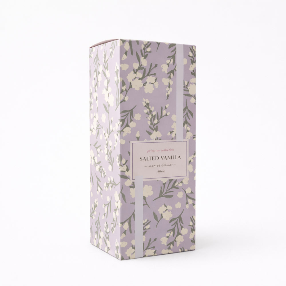 K&Co. Primrose Collection Glass Diffuser - SALTED VANILLA
