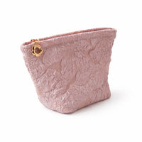 K&Co. Primrose Collection Jacquard Make Up Bag - PINK