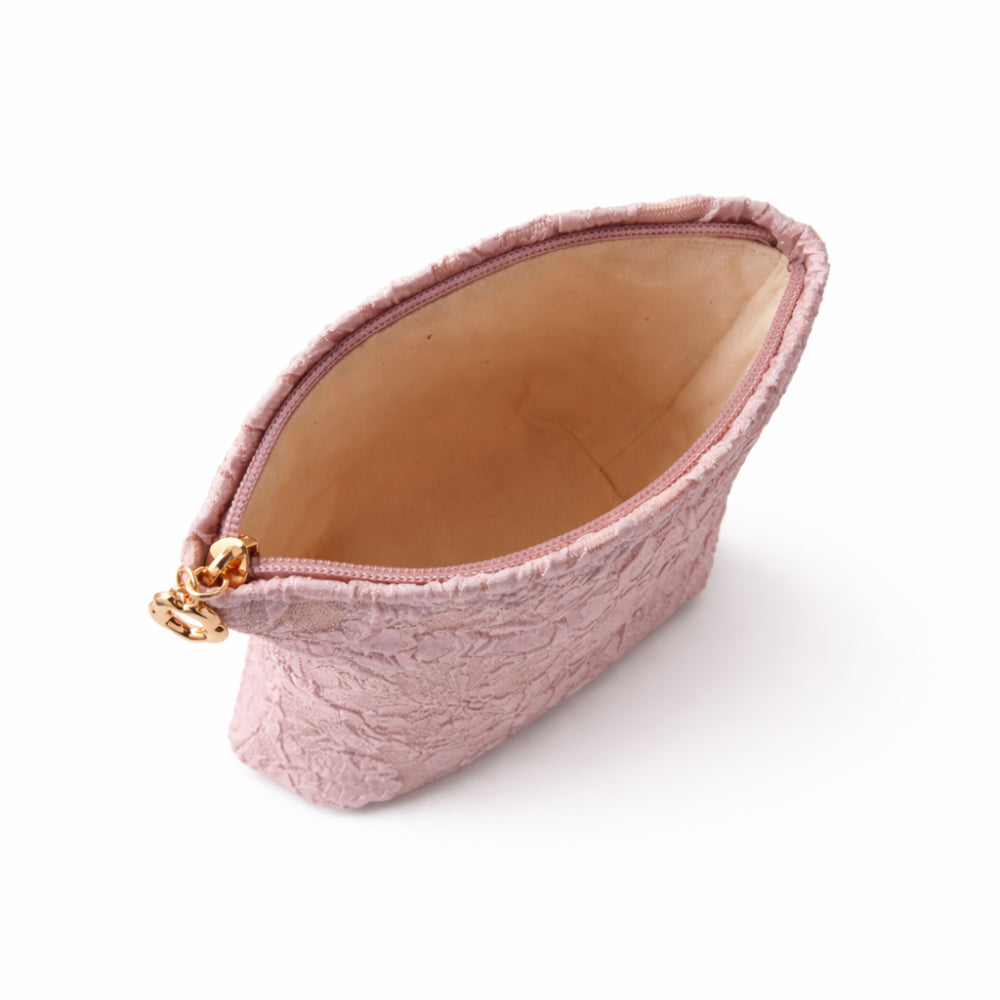K&Co. Primrose Collection Jacquard Make Up Bag - PINK