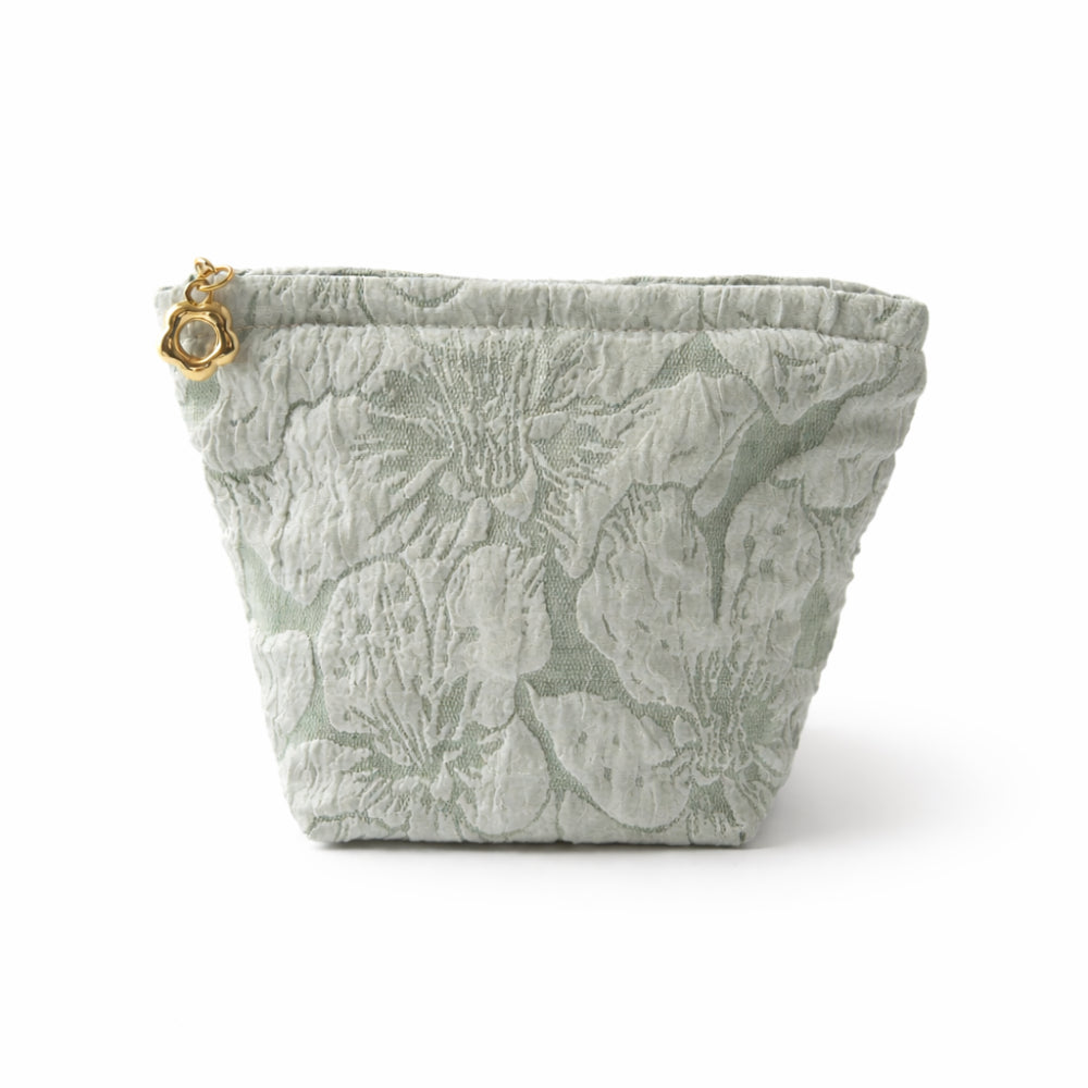 K&Co. Primrose Collection Jacquard Make Up Bag - SAGE