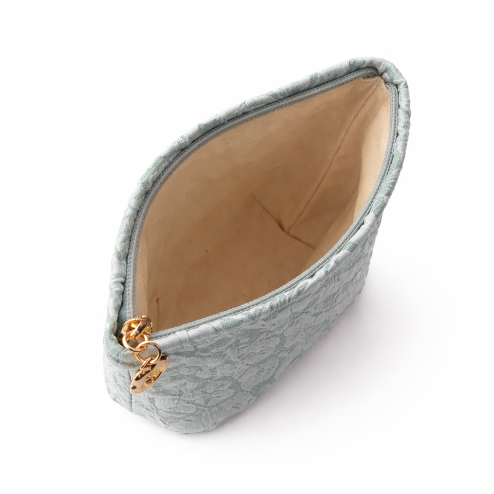 K&Co. Primrose Collection Jacquard Make Up Bag - SAGE