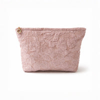 K&Co. Primrose Collection Jacquard Make Up Bag Large - PINK