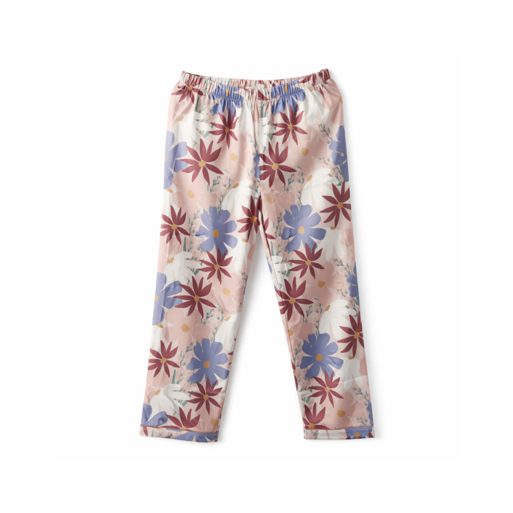 K&Co. Primrose Collection Long Satin Pyjama Set - PRIMROSE