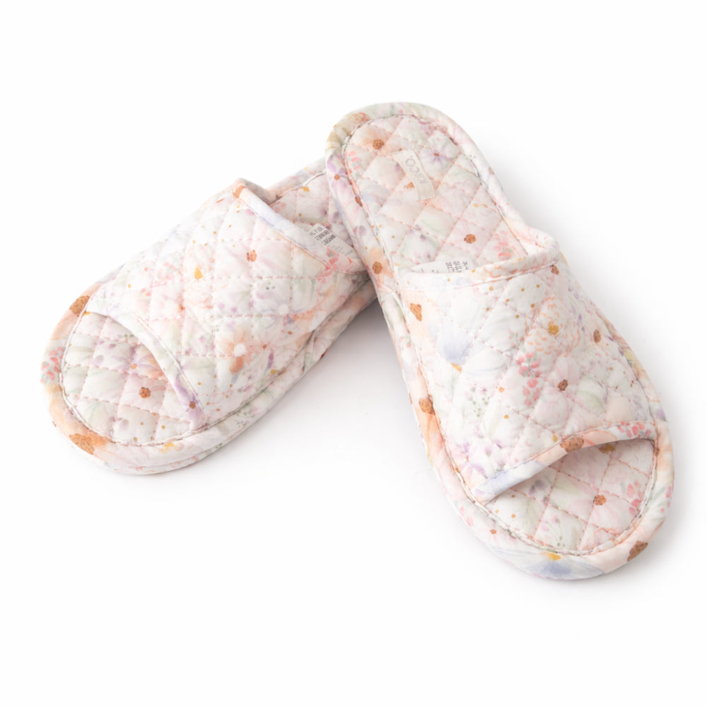 K&Co. Primrose Collection Quilted Slippers - PRIMROSE