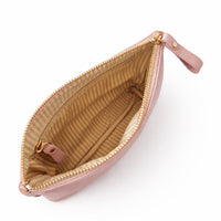 K&Co. Primrose Collection Leather Clutch - DUSTY ROSE