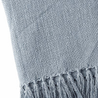 K&Co. Home Series Woven Throw Blanket - DUSTY BLUE