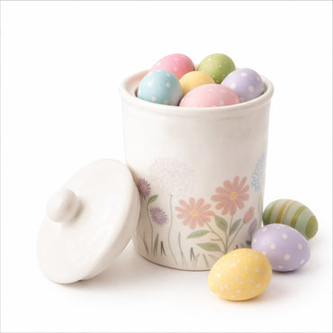 In Bloom Easter Ceramic Jar - LARGE