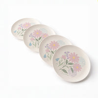 In Bloom Easter Bamboo Plate 4pk - PASTEL POSY