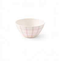In Bloom Easter Bamboo Bowl 4pk - PINK GINGHAM