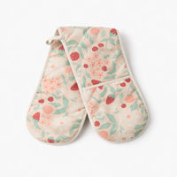 K&Co. Rhubarb Long Oven Mitt - BERRIES & BLOOMS