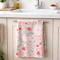 K&Co. Rhubarb Tea Towel - BERRIES & BLOOMS