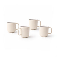 K&Co. Rhubarb 4pk Coffee Cup - CREAM