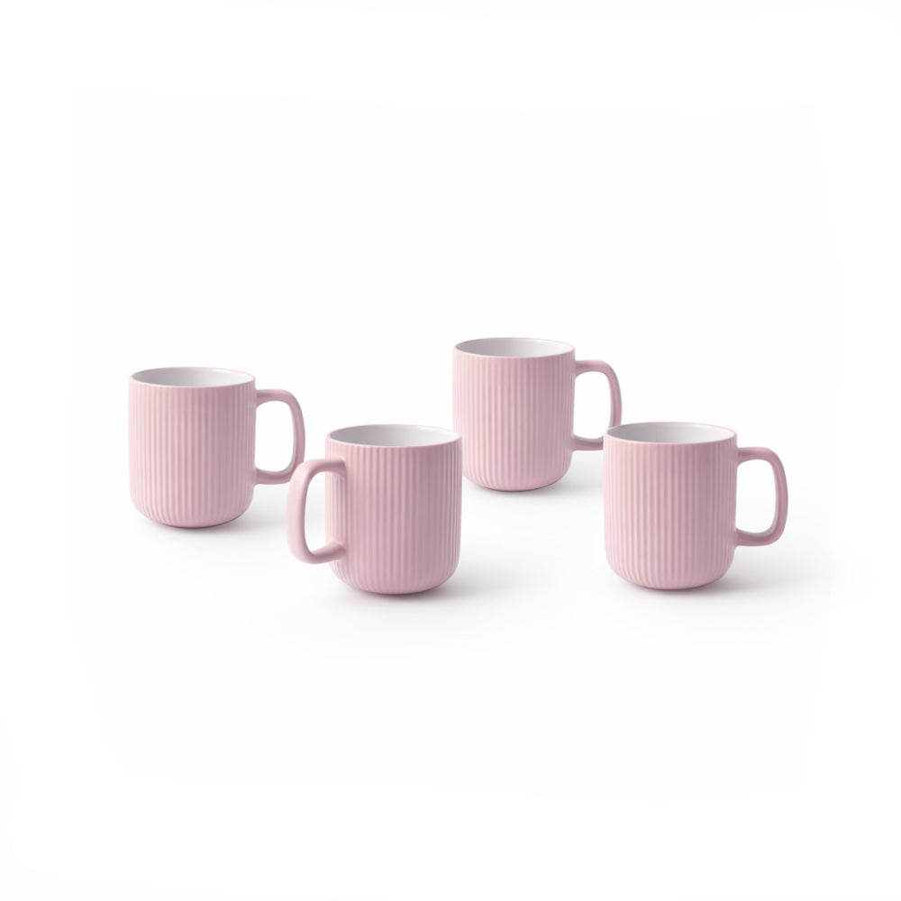 K&Co. Rhubarb 4pk Coffee Cup - BLUSH