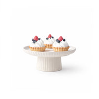 K&Co. Rhubarb Cake Stand Small  - CREAM