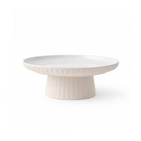 K&Co. Rhubarb Cake Stand Large - CREAM