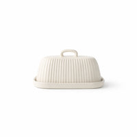 K&Co. Rhubarb Butter Dish - CREAM