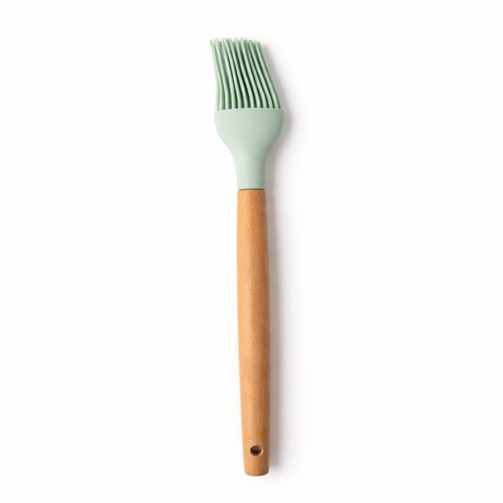 K&Co. Rhubarb Silicone Pastry Brush - SAGE