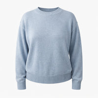 K&Co.Petal Series Knit Sweater - BLUE MERLE.