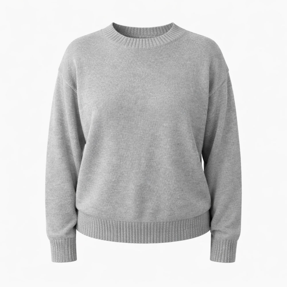 K&Co.Petal Series Knit Sweater - GREY MERLE