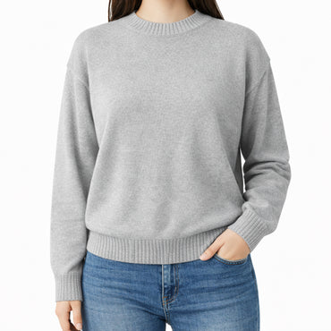 K&Co.Petal Series Knit Sweater - GREY MERLE