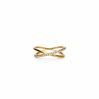 K&Co. Signature Jewellery Cara Cross Ring - GOLD